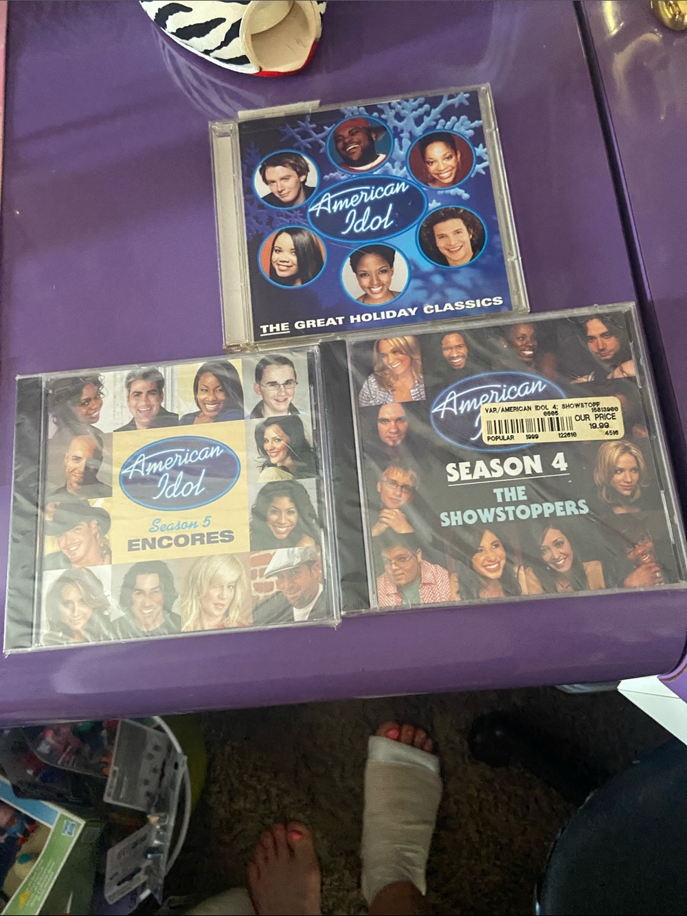 American Idol CD Lot - Season 4, Season 5 & Holiday Classics - Black/Blue